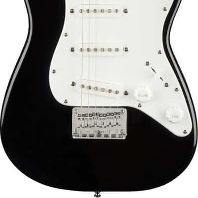 NEW Squier Mini Stratocaster V2 with Laurel Fretboard - Black, Great Guitar For Your Little Shredder! Ships Ultra Fast! image 1
