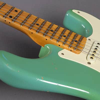 Fender Custom Shop Stratocaster 1955 Relic Foam Green Masterbuilt John Cruz 2016 image 4