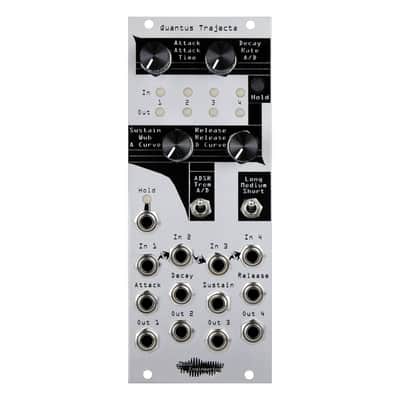 Noise Engineering Quantus Trajecta Eurorack 4 Channel Envelope Generator Module (Silver) image 2