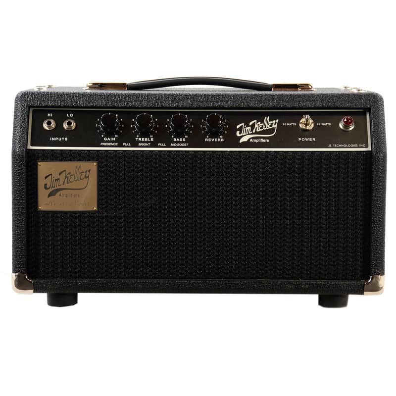 Jim Kelley Single Channel Reverb 60W Head Black Tolex image 1