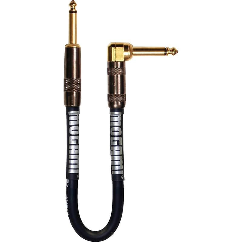 Mogami Platinum Guitar-03R 1/4" TS to Right Angle 1/4" TS - 3' image 1