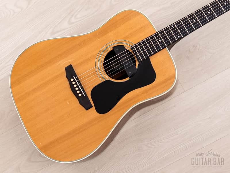 1982 Guild D-50 Bluegrass Special Vintage Dreadnought Acoustic Guitar w/ Sunrise Pickup, Case & Tag, Westerly image 1