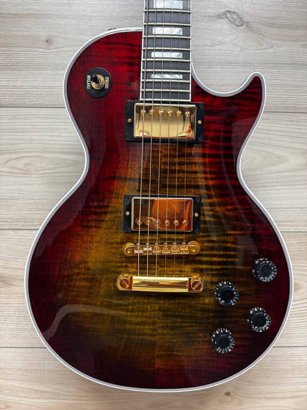 Gibson Custom Les Paul Axcess Custom Figured Top Electric Guitar - Bengal Burst #865 image 1