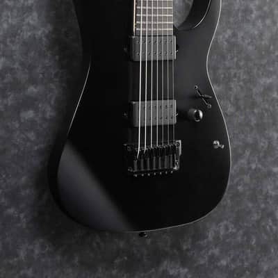 Ibanez RGIXL7-BKF Iron Label RG Electric Guitar 7-String - Black Flat image 5