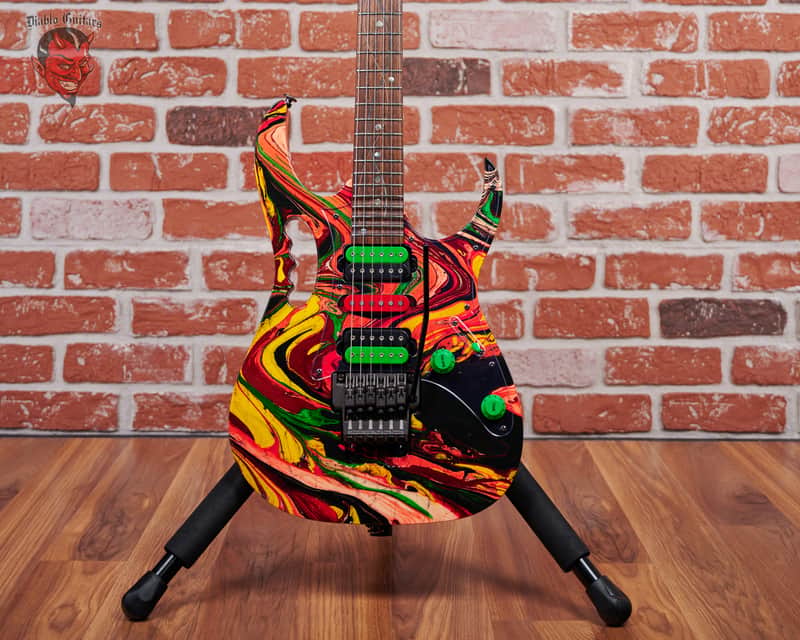Ibanez Steve Vai Signature JEM2K DNA 113 of 300 DNA Multicolor 2000 w/ Original Flight Case