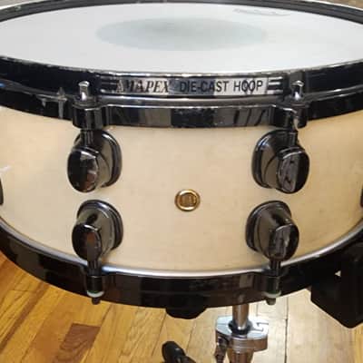 1997 Mapex Black Panther Birdseye Maple Snare 14x5.5 - Made in Taiwan (11/97 Date) image 4