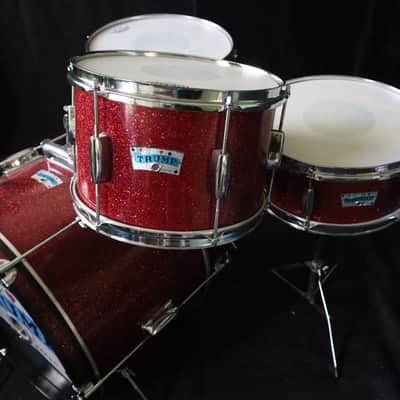 Vintage MIJ "Trump" 4-pc Drum Kit 20/12/14+Snare image 4
