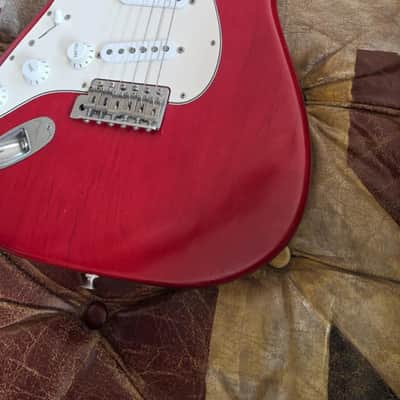 Fender Stratocaster Highway One USA LH Left Hand 2004 - Crimson Red Transparent Nitro Finish American Strat image 22
