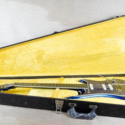Guyatone LG-2100M Sharp 5 MIJ 1994 Blue Made in Japan w/ Hard Case image 2