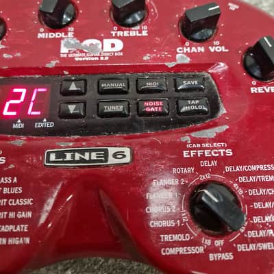 Line 6 POD - Guitar Processor - Red - Fair image 15