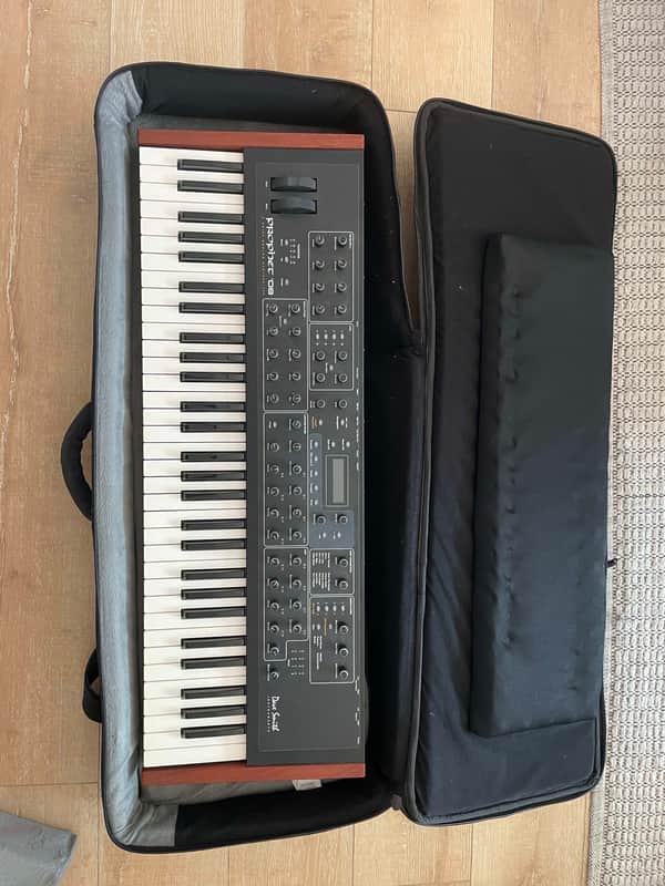 Dave Smith Instruments Prophet 08 PE 61-Key 8-Voice Polyphonic Synthesizer 2009 - 2015 - Black with Wood Sides WITH CASE image 1