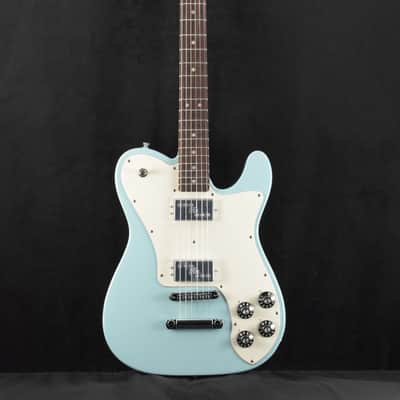 Mint Fender Kingfish Delta Day Telecaster Deluxe Daphne Blue Rosewood Fingerboard image 2
