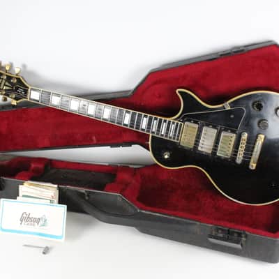1979 Vintage Gibson Les Paul Custom 3-Pickup "Black Beauty" All Original Ebony 1970's OHSC Manual image 1