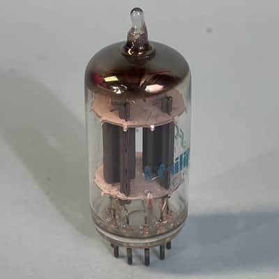 Vintage Philips ECG 12AU7A ECC82 Long Plate Halo Getter Tube! T162 image 4