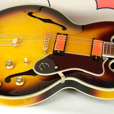 Epiphone Sheraton Frequensator Semi-hollowbody Electric Guitar - Vintage Sunburst, Gig Bag image 3