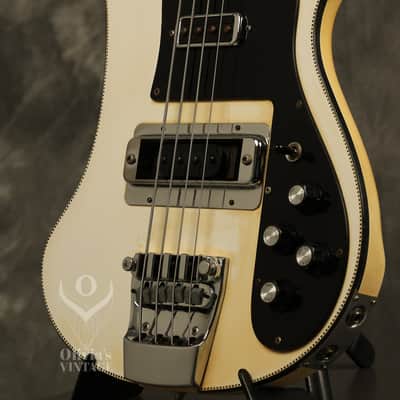 1979 Rickenbacker 4001 Bass White with RARE original CHECKERBOARD BINDING!!! image 8