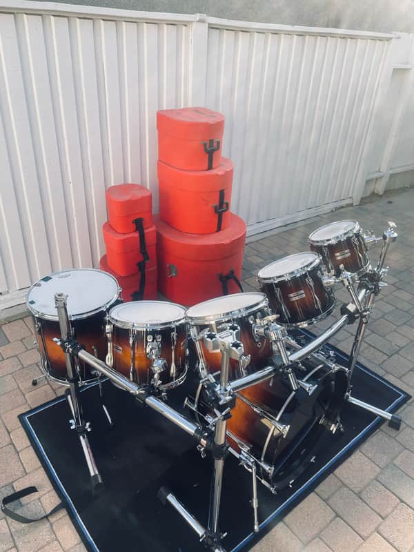 Yamaha BD922Y 1994 - Sunburst kit with cases and rack image 1