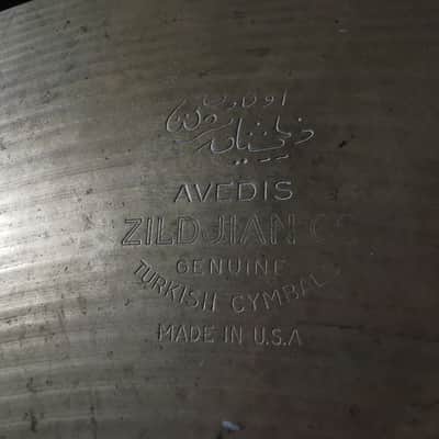 Zildjian 21" A. Zildjian Large Stamp Ride Cymbal 1953 - 1957 - Traditional image 2