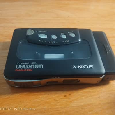 Sony WM RX 707 Black 1993 - Sony Walkman Cassette player WM RX 707 black working image 5