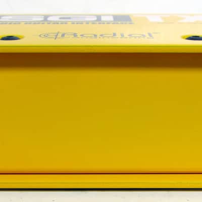 Used Radial SGI Studio Guitar Interface Instrument Line Driver Yellow VGC image 10