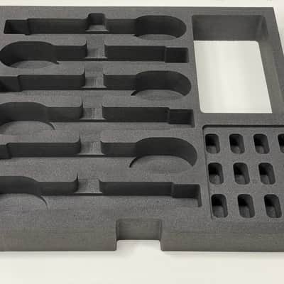 Custom Foam Insert for Rack Drawer fits Shure Axient Digital ULXD QLXD Wireless Handheld Battery QLXD2 ULXD2 AD2 SB900 SB900A SB900B SB900C image 2