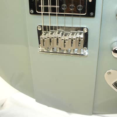 Reverend Airsonic HB Electric Guitar, Metallic Silver Freeze image 4