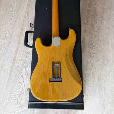 1980s Chandler San Francisco Joe Perry Stratocaster Natural Lipstick Pickups Hard Case image 17