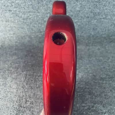 Red Mini 4 String Bass Basswood Body image 5