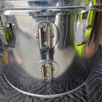 1980's 18" x 12" Ludwig Chrome 'O Wood Concert Tom SN# 2,226,520 image 7
