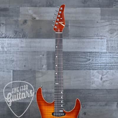 Tom Anderson Angel with Hardshell Case - Fire Burst with Binding image 4