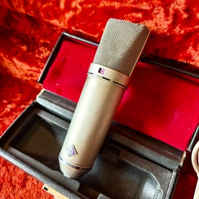 Neumann U87 c 1970 - Nickel original vintage Germany FET condenser microphone mic imagen 3