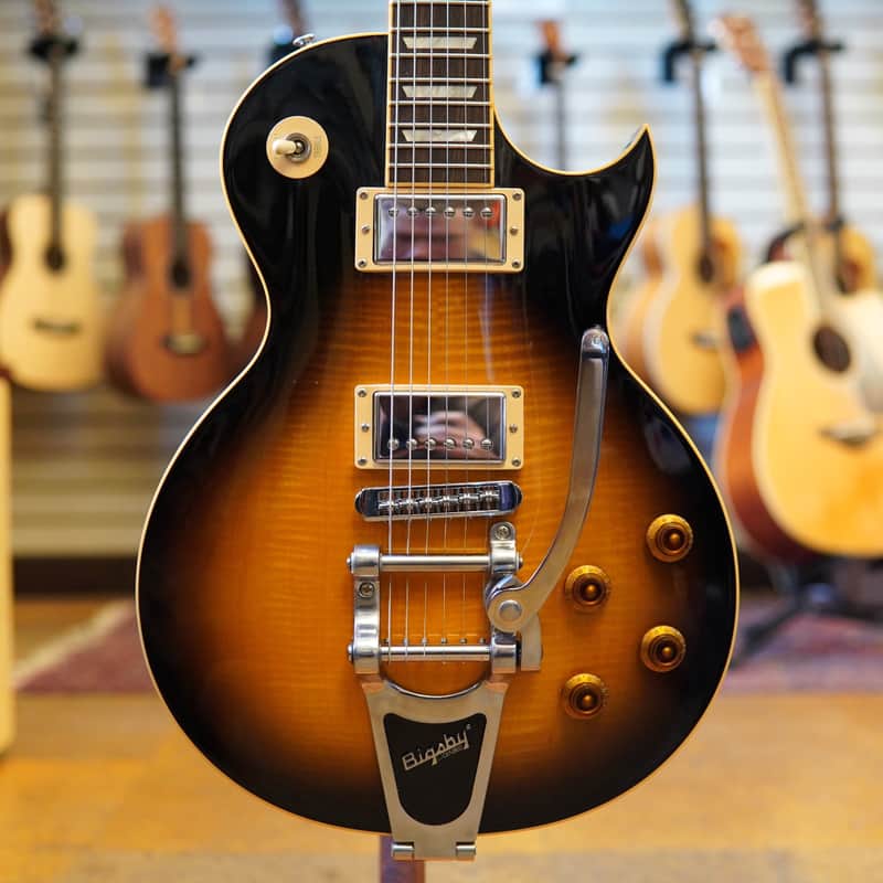 Gibson Limited Run Les Paul Standard Florentine Electric Guitar 2009 Vintage Sunburst w/Hard Case, Materials image 1