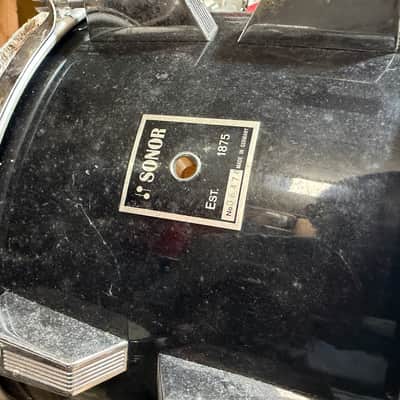 1970s Sonor Phonic Tom 8"x12" in Black Wrap image 6