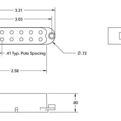 Seymour Duncan Lil Screamin' Demon Pickup White Bridge image 2