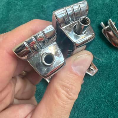 Ludwig Lot of 8 Vintage Large Classic Bass Drum or Tom Lugs - Chrome L#1 80s - Chrome image 11