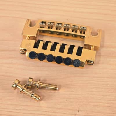 RARE Schaller 456 Gibson LP SG Fine Tuning Bridge Tailpiece Gold Iommi Old Boy image 3