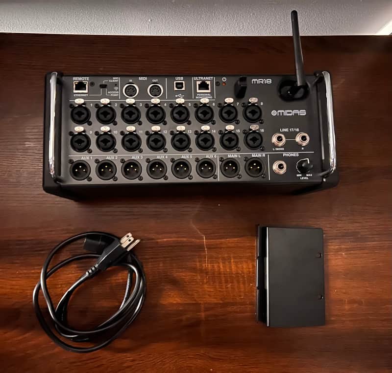 Midas MR18 18-Input Digital iOS/Android Tablet Mixer