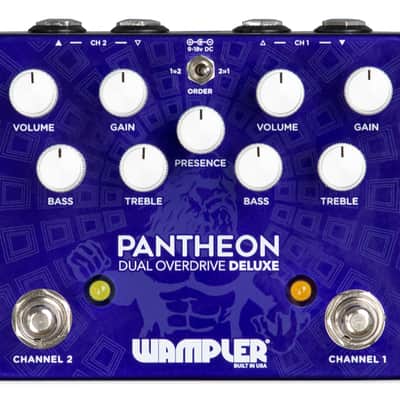 New Wampler Dual Pantheon Deluxe Dual Overdrive Guitar Effects Pedal image 1