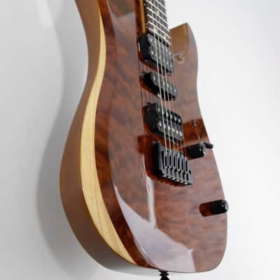 LsL Instruments XT4 DX "Adria" Electric Guitar w/ Case - Transparent Brown image 9
