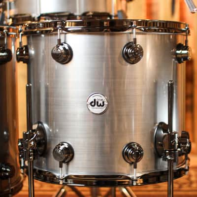 DW Collector's Oak Anodized Stainless Steel Drum Set - 24,10,12,13,15,18,14sn - SO#1357434 image 7