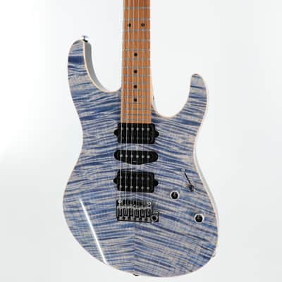 Suhr Modern Plus HSH Electric Guitar - Trans Blue Denim Slate w/Roasted Maple Fingerboard image 3