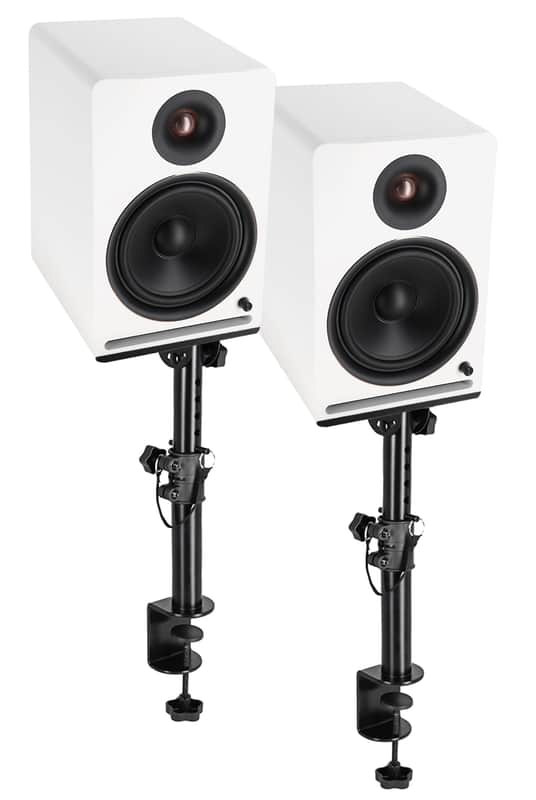(2) Rockville APM8W v2 8" Powered Studio Monitors w/USB/Bluetooth+Desk Stands image 1