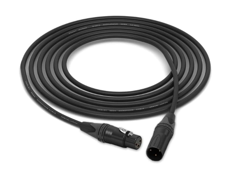 30 Feet - Mogami XLR Male to XLR Female Microphone Cable - Neutrik Gold Ends - Black image 1
