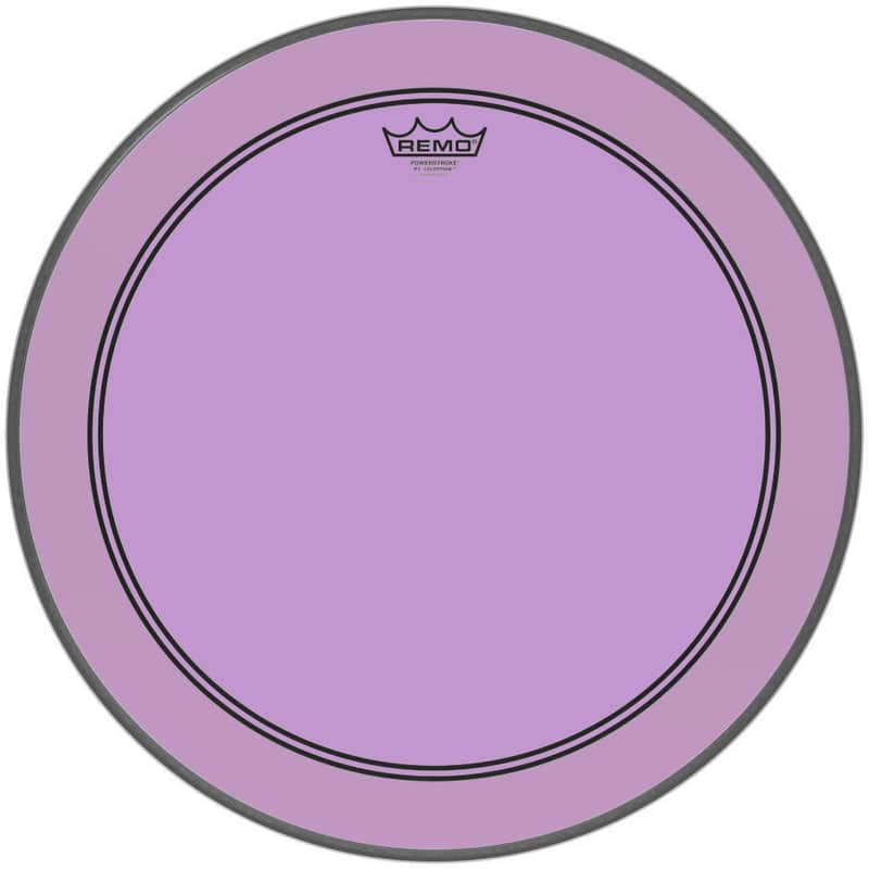 Remo 24" Powerstroke P3 Colortone Purple Bass Drum Head image 1