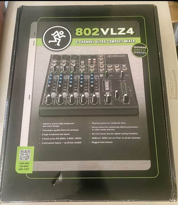 Mackie 802VLZ4 8-Channel Mic / Line Mixer 2026 - Black