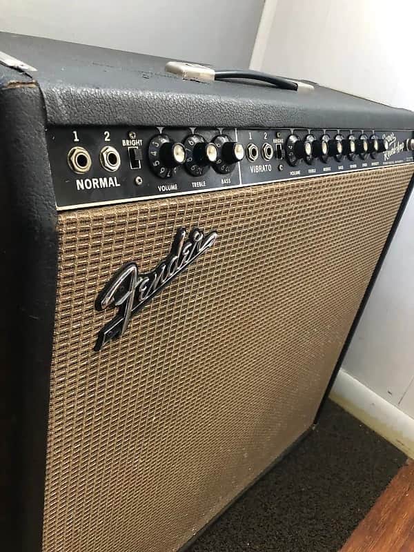 Fender Super Reverb Vintage 1965 - Black Panel Incredible Condition Gig Ready w/ original footswitch image 1