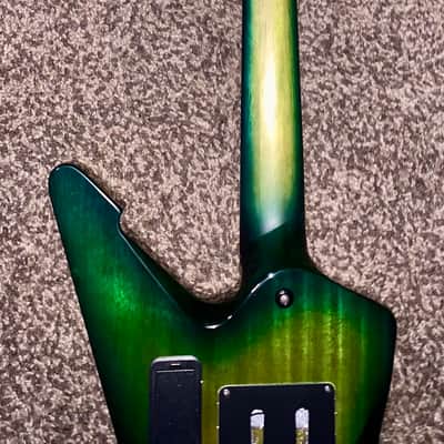 Schecter E-1 FR S Sustainiac Green Burst electric guitar sustainiac Floyd rose ohsc image 6