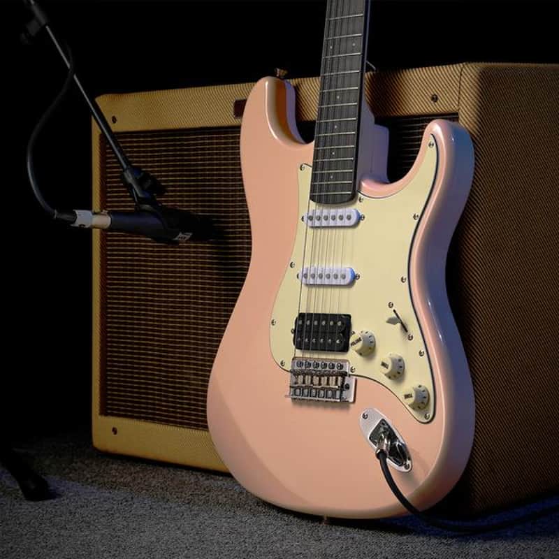 Designer Series Electric Guitar Stratocaster Style Kit with Bag, Cable, Strap Full Kit Bundle image 1