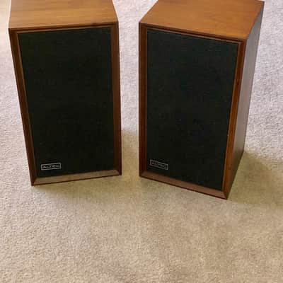 Vintage Pair Altec Lansing Capri 887A Walnut Bookshelf Speakers