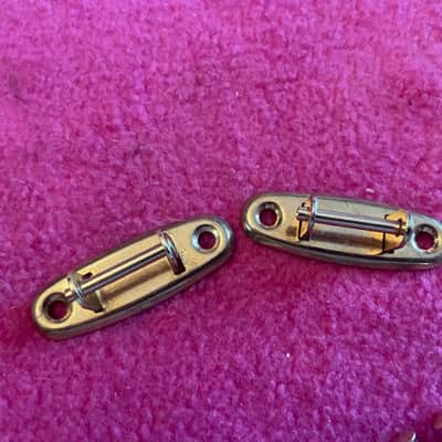 vintage NOS Gibson case handle brackets +Rivets for es 335 Les Paul paf L5 tkl geib ess & ess lifton epiphone image 6